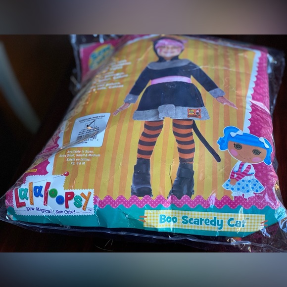 Lalaloopsy Boo Scaredy Cat Child Costume size Medium 8 🎃 🐈‍⬛ 👻 - Picture 3 of 16